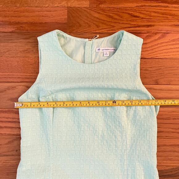 Southern Tide Paislee Seersucker Sleeveless Shift Dress Womens 6 Mint Green - Picture 7 of 10